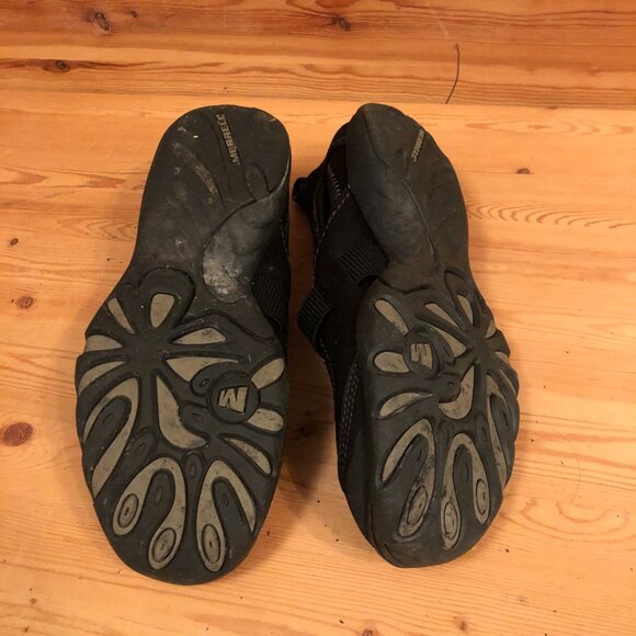 Mimosa Sport Suede & Leather Trail Hiking Running Sandal in Black - Picture 9 of 12